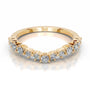 Yellow :: Luxury round lab diamond wedding band Nythera IGI certified design