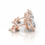 Rose :: Heart Shape Lab Grown Diamond Stud Earrings in Rose Gold | Unii Jewels