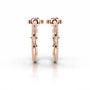 Rose :: open hoop lab grown diamond earrings minimalist luxury design for everyday wear and special occasions