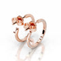 Rose :: lab grown diamond hoop earrings close up sparkle IGI certified diamonds premium craftsmanship