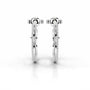 White :: lab grown diamond hoop earrings branch design open hoop earrings luxury fine jewelry for women