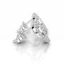 White :: minimalist round lab grown diamond earrings 0.4 carat total weight white gold subtle luxury studs