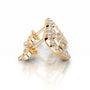 Yellow :: classic round lab grown diamond studs 0.4ct white gold minimal elegant jewelry for daily styling