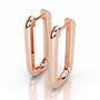 Rose :: premium lab grown diamond drop earrings 1.40 carat white gold sleek modern fine jewelry
