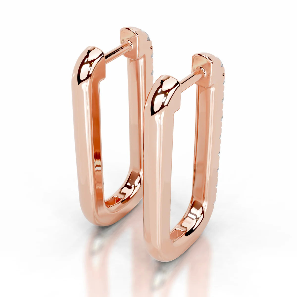Rose :: premium lab grown diamond drop earrings 1.40 carat white gold sleek modern fine jewelry