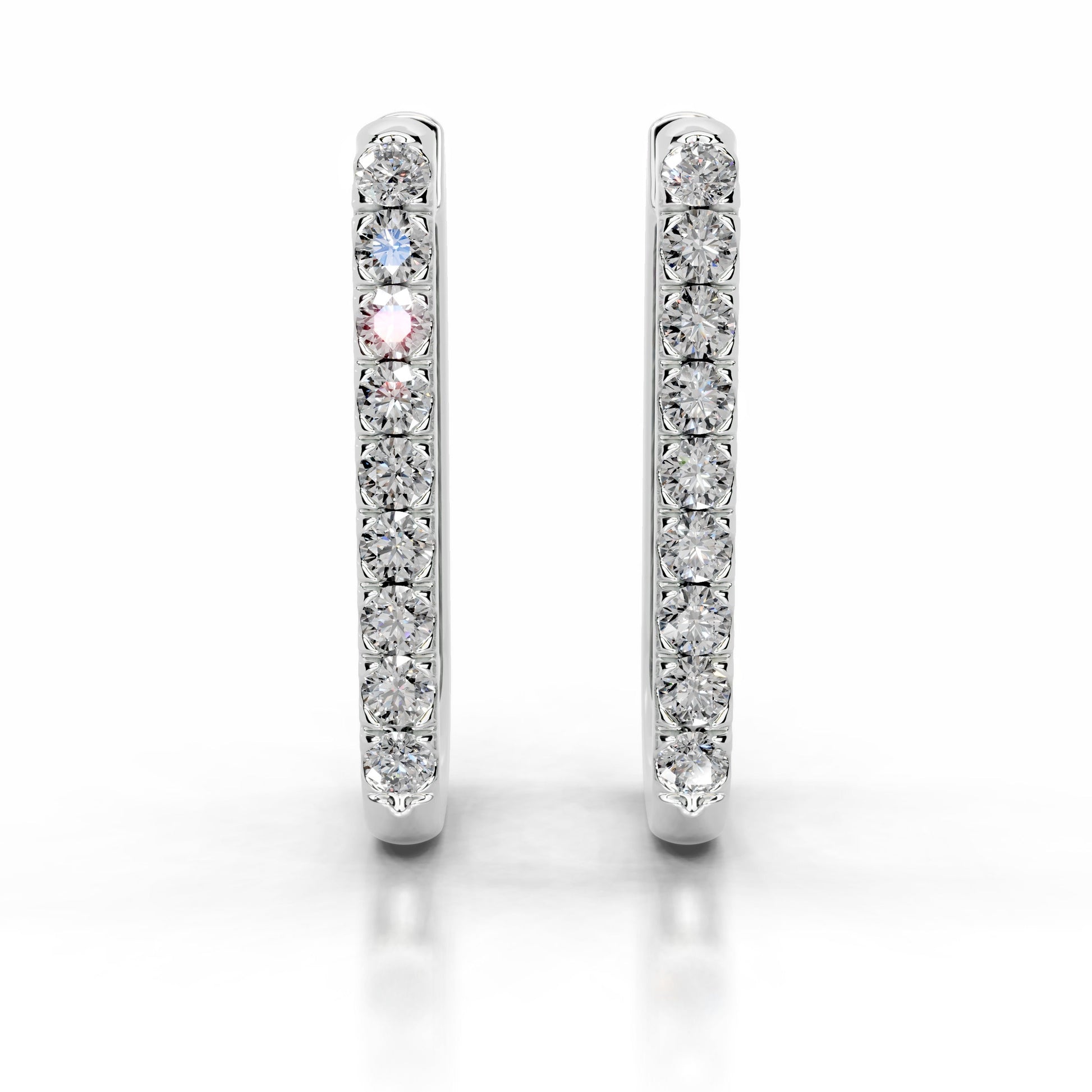 White :: elegant lab grown diamond drop earrings 1.40ct total weight white gold refined minimal luxury jewelry