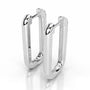 White :: delicate linear diamond drop earrings lab grown 1.40 carat white gold modern elegant design