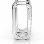 White :: 1.40ct lab grown diamond earrings vertical drop style white gold lightweight fine jewelry