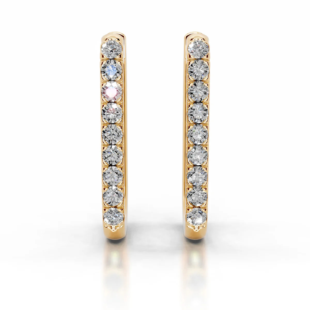 Yellow :: refined lab grown diamond drop earrings 1.40 carat white gold graceful minimal statement jewelry