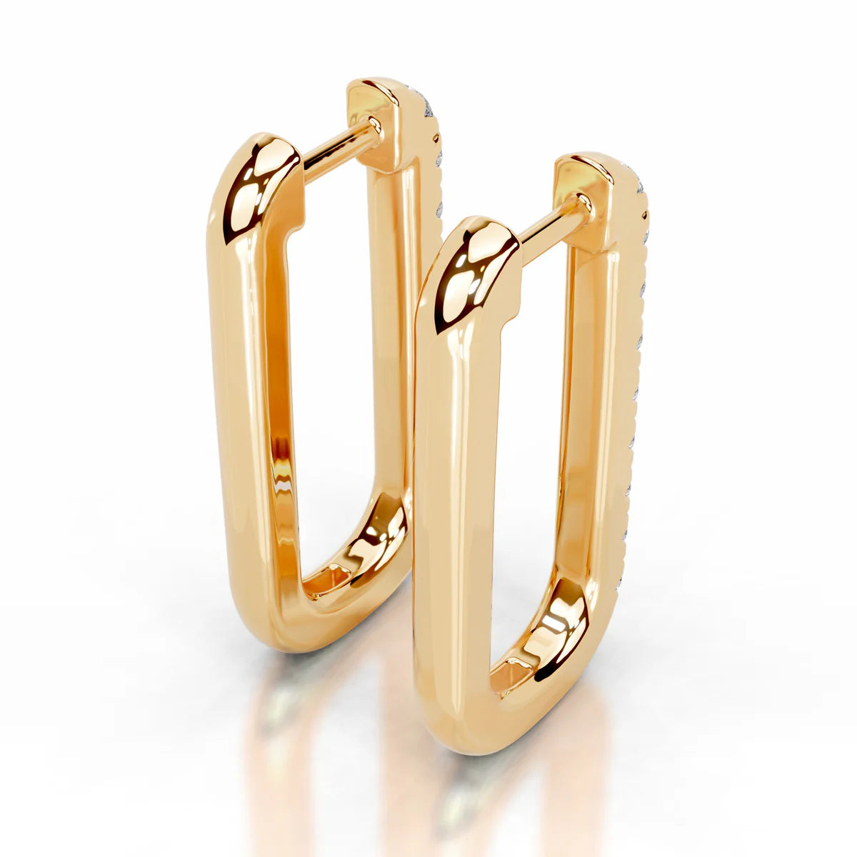Yellow :: modern lab grown diamond drop earrings 1.40ct slim design white gold elegant everyday luxury