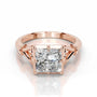 Rose :: luxury princess lab diamond solitaire engagement ring fine jewelry bridal ring