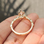 Common :: IGI certified marquise lab grown diamond ring with nature-inspired craftsmanship and exceptional sparkle.