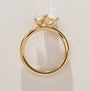 Common :: Handcrafted two stone engagement ring with oval and pear cut diamonds.