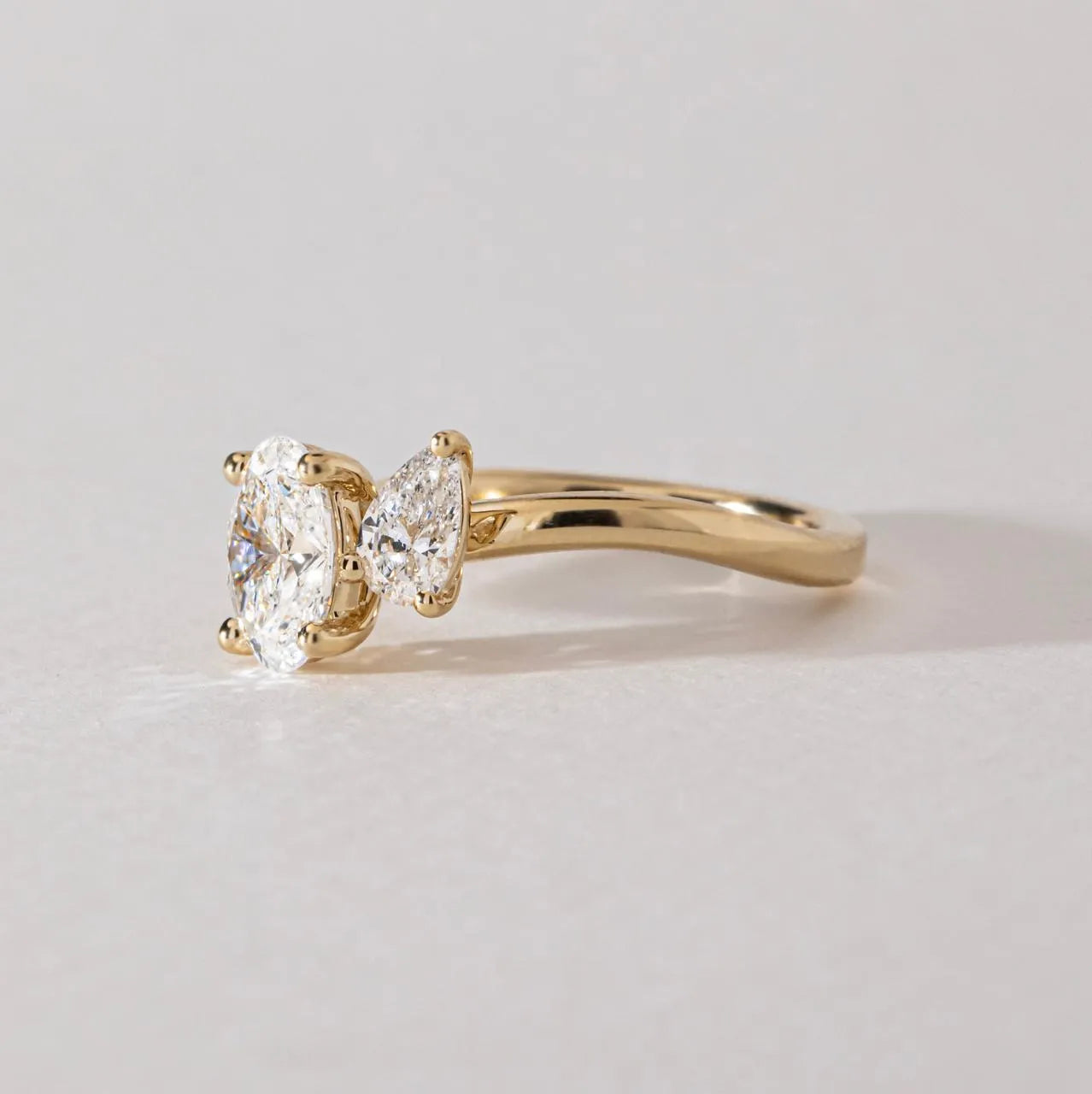 Common :: Fine jewelry ring featuring premium IGI certified lab diamonds.