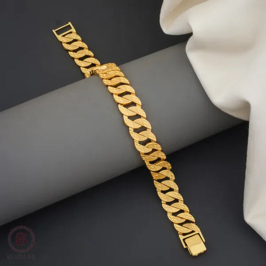 Brass High Gold A.D Gent's Bracelet