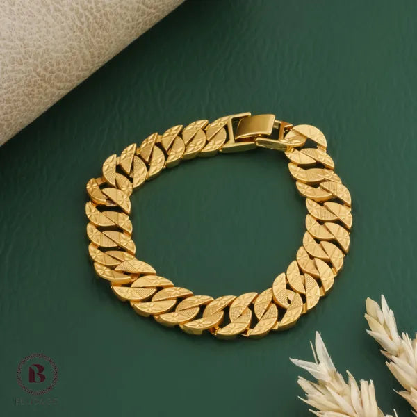 Brass High Gold A.D Gent's Bracelet