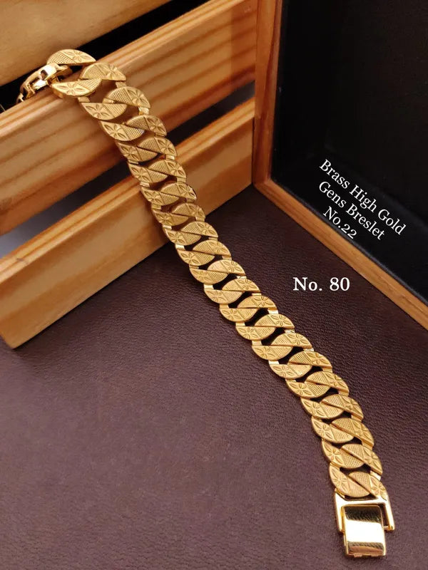 Brass High Gold A.D Gent's Bracelet