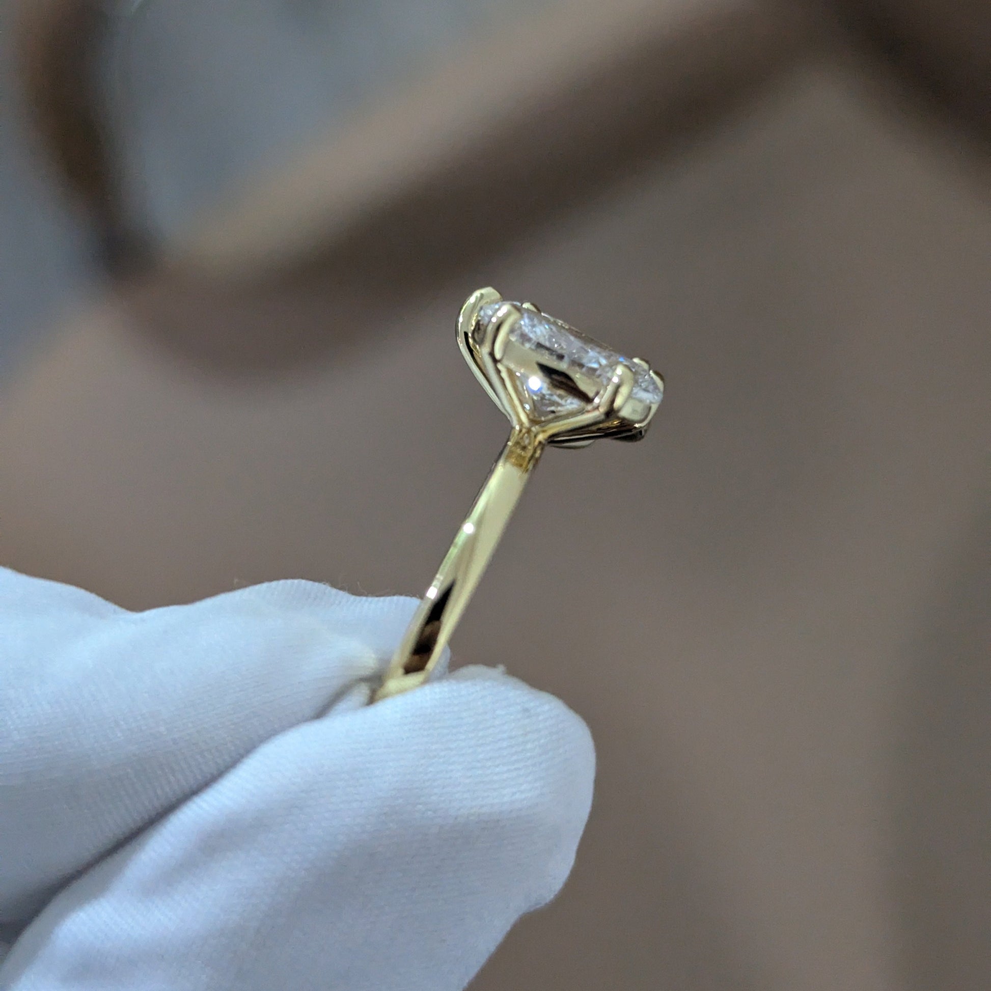 Oval & Pear 5.00ct Lab Diamond Toi Et Moi Ring | IGI Certified | VVS-VS Clarity