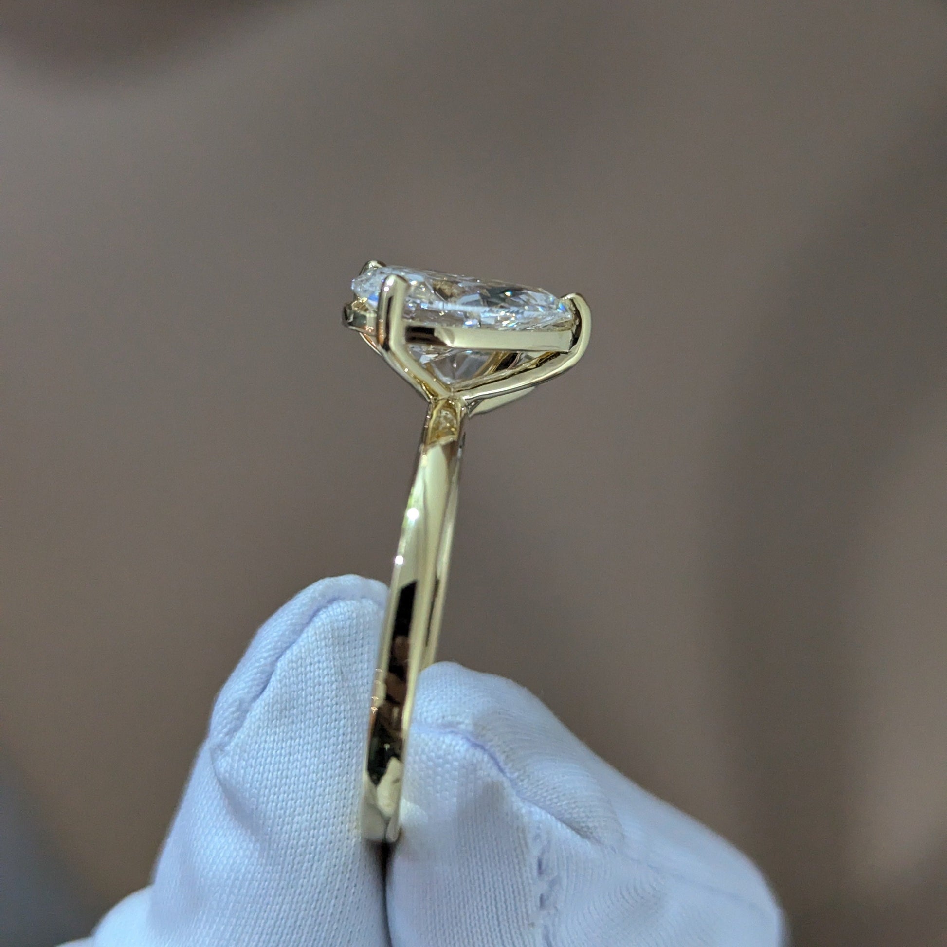 Oval & Pear 5.00ct Lab Diamond Toi Et Moi Ring | IGI Certified | VVS-VS Clarity