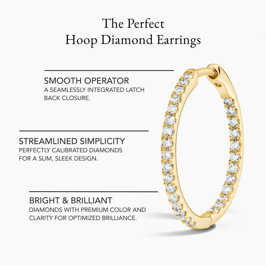 Common :: premium lab grown diamond huggie hoop earrings white gold refined everyday elegance jewelry