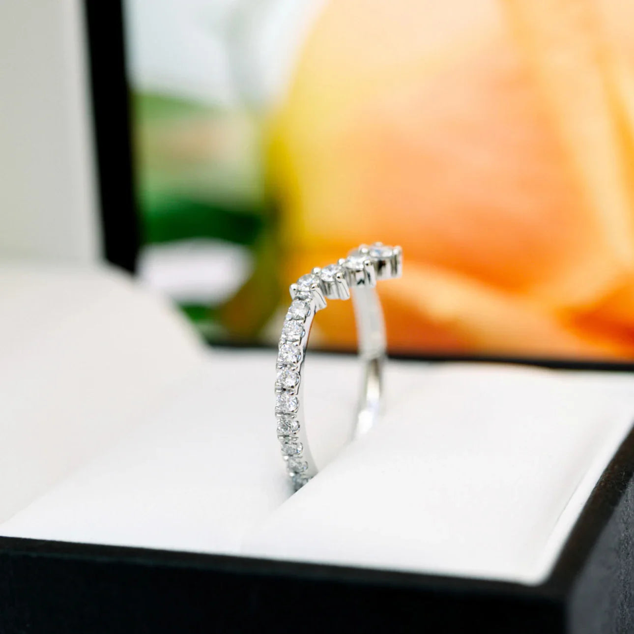 Round Lab Grown Diamond Nesting Eternity Band, EF Color, VS Clrity - IGI Certified