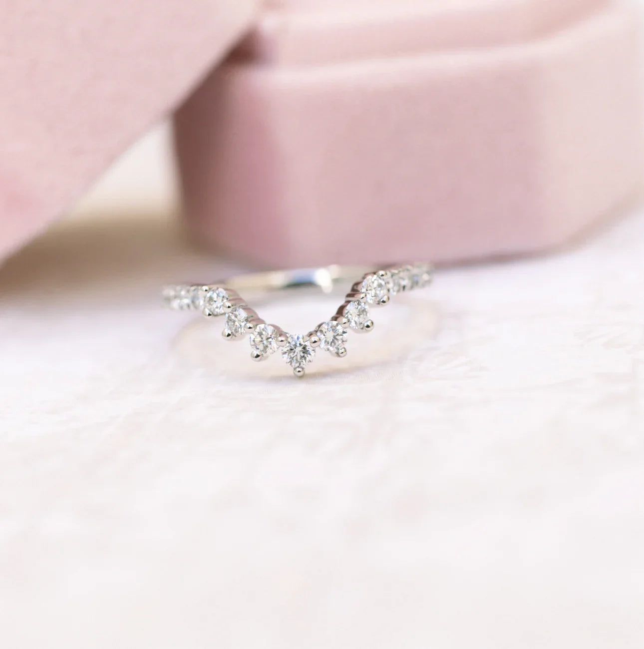 Round Lab Grown Diamond Nesting Eternity Band, EF Color, VS Clrity - IGI Certified