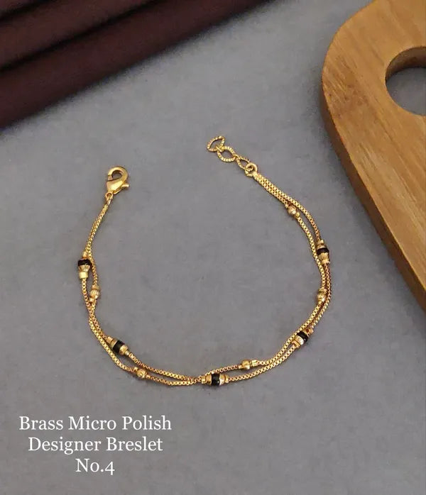 Brass Micro Polish Unique Design Bracelet for her