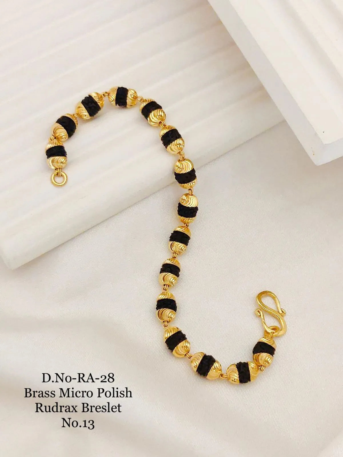 Premium Men's Rudrax Bracelet in Brass Micro polish