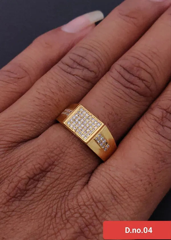 fusionik store Alloy Gold-plated Gold Ring for man & Boys