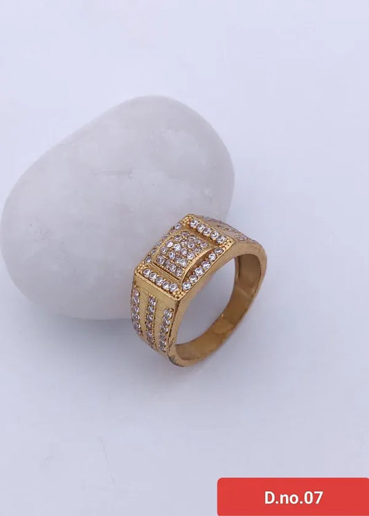 Creative Design Finger Ring with Gold Plated for Men & Boys