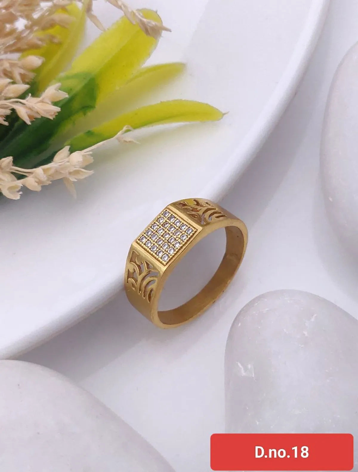 Sterling Golden Warrior Prince Ring for Him