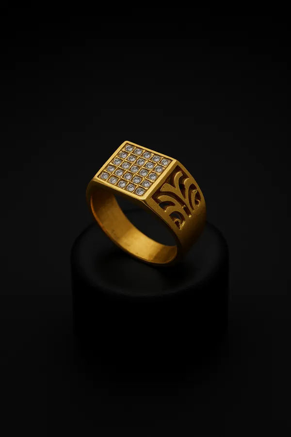 Sterling Golden Warrior Prince Ring for Him