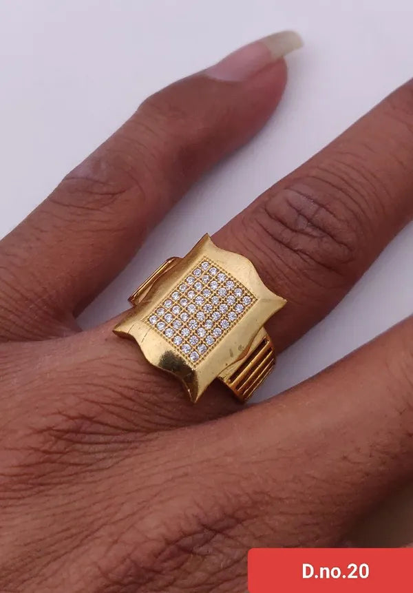 Charmingly Detailed And Studded Diamond ring for Men & Boys