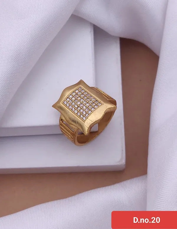 Charmingly Detailed And Studded Diamond ring for Men & Boys