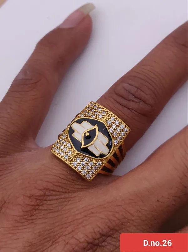 Shiv Diamond Designed ring for Men 7 boys