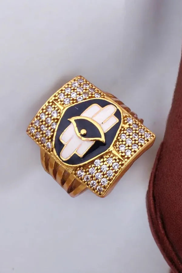 Shiv Diamond Designed ring for Men 7 boys