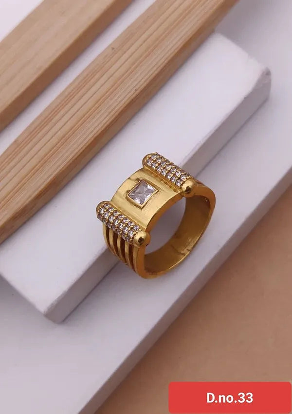 Central pearl diamond ring for boys & Men