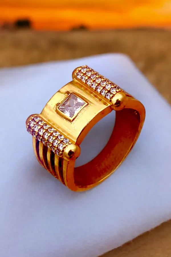 Central pearl diamond ring for boys & Men