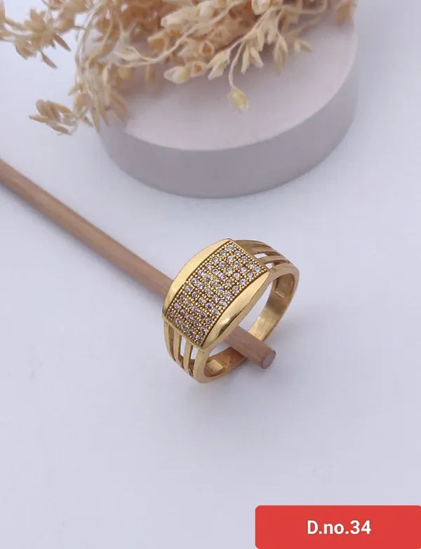 Rectangular designed diamond Ring for men & Boys