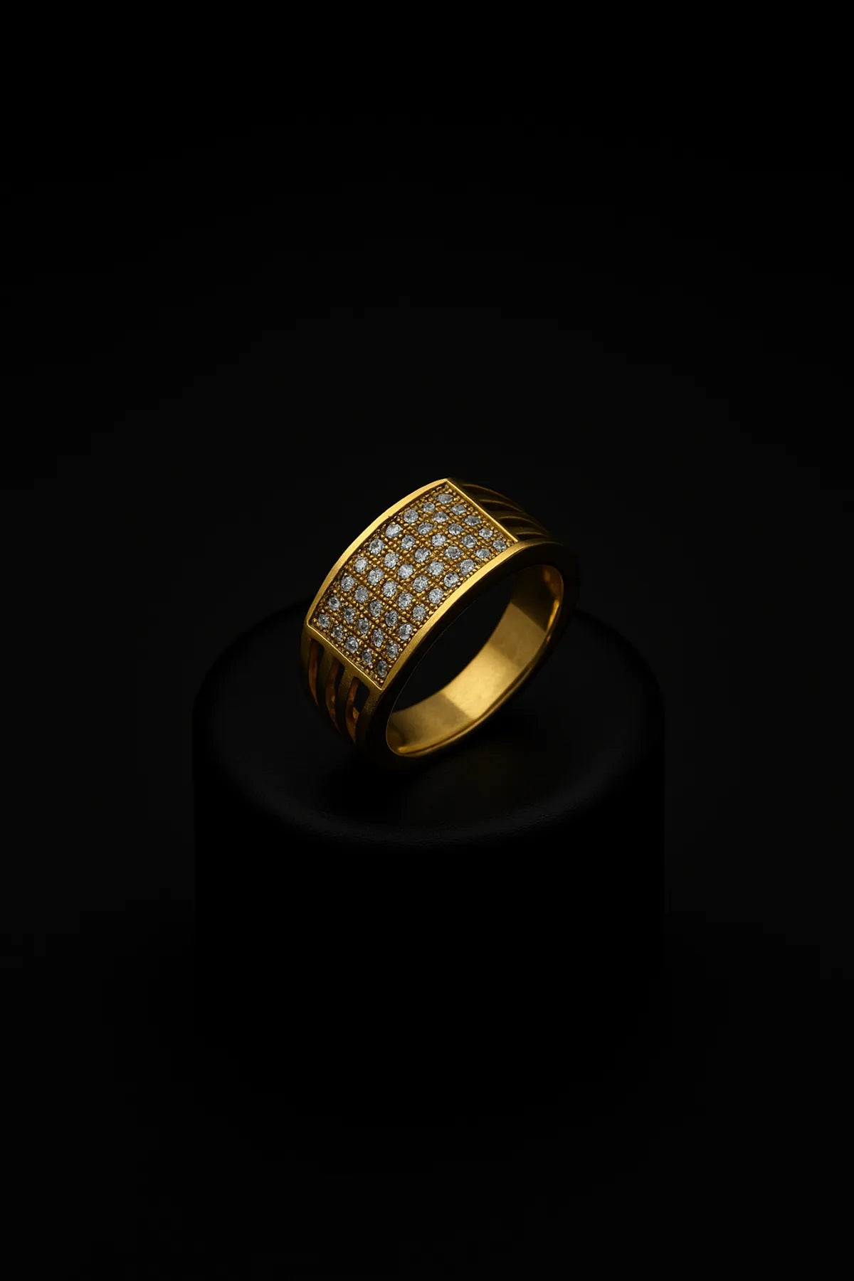 Rectangular designed diamond Ring for men & Boys