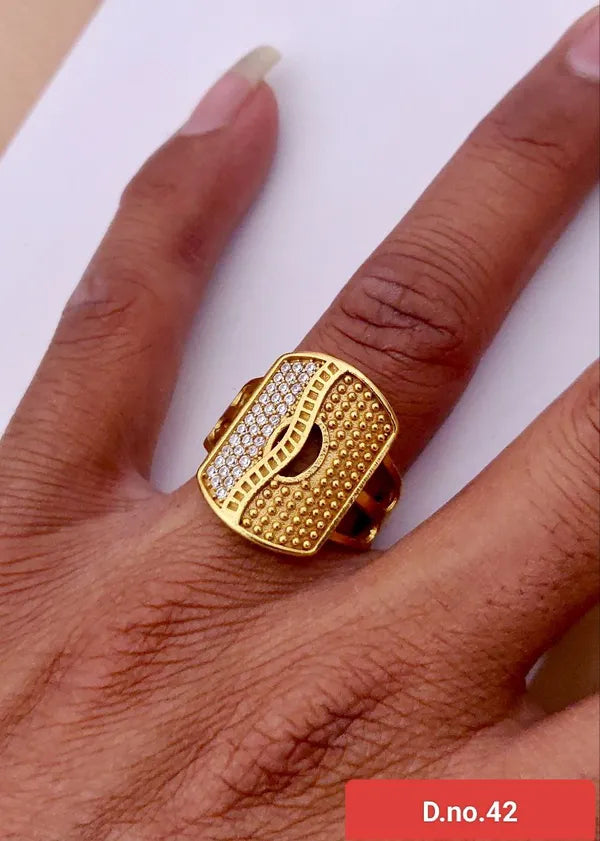 Hengdian Gold plated Diamond rings�for Men & Boys