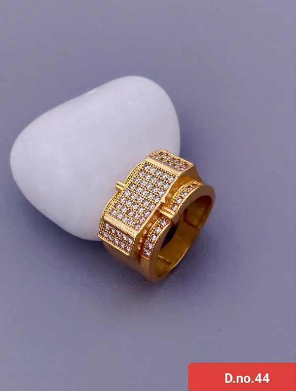 Spangel Fashion Luxury Cubic Zirconia Ring for Men & Boys