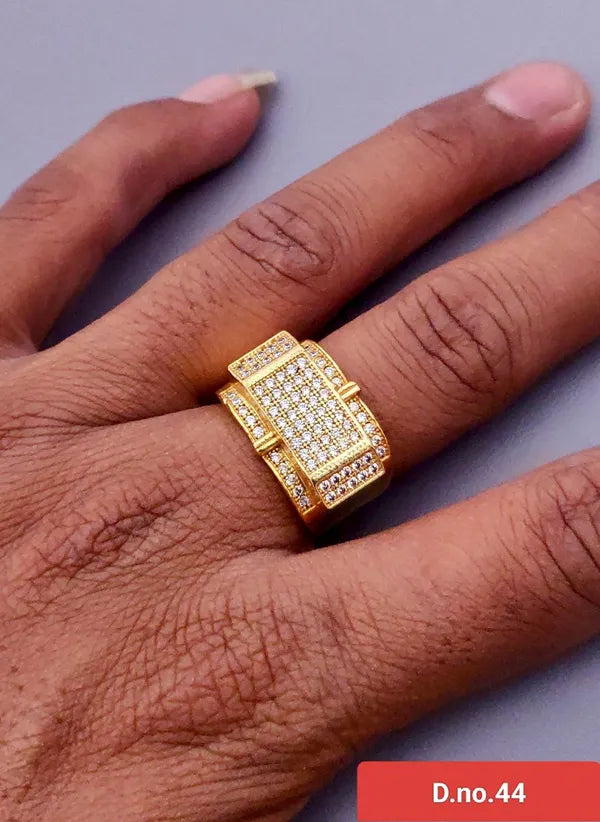 Spangel Fashion Luxury Cubic Zirconia Ring for Men & Boys