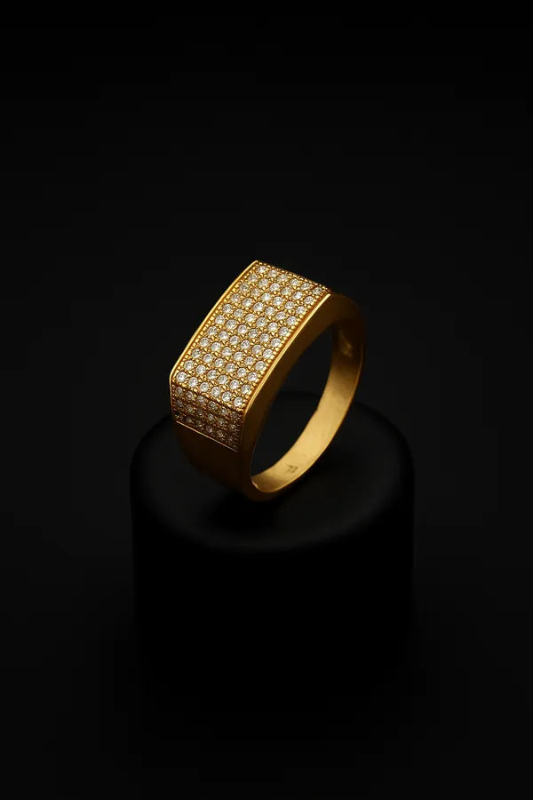 Creative Design Finger Ring with Gold Plated for Men & boys