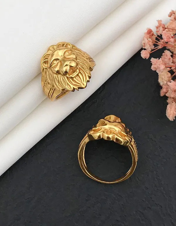 Lion Face Ring for Men & Boys