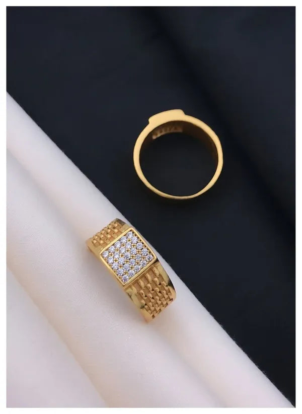 Square Diamonds shape with side design Ring for Men & Boys