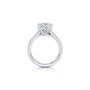 Common :: Unii Jewels antique cushion lab grown diamond ring with pavé setting closeup image