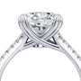 Common :: Luxury 8.30 carat antique cushion engagement ring on hand lifestyle image by Unii Jewels