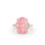 Common :: Astrixa 9.54ct pink oval lab grown diamond engagement ring IGI certified