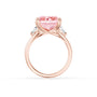 Common :: fancy pink emerald diamond trilogy ring IGI certified luxury jewelry